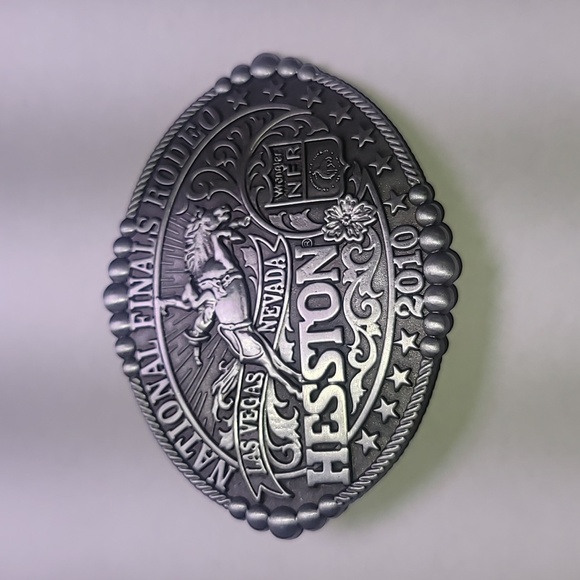 Montana Silversmiths Other - Hesston 2010 National Finals Rodeo belt buckle wangler nfr